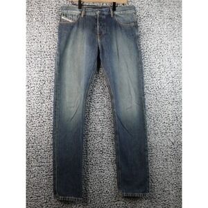 Diesel Library 1995 09C04 W33 L32 Slimt Straight Fit Mens Jeans Blue Sand